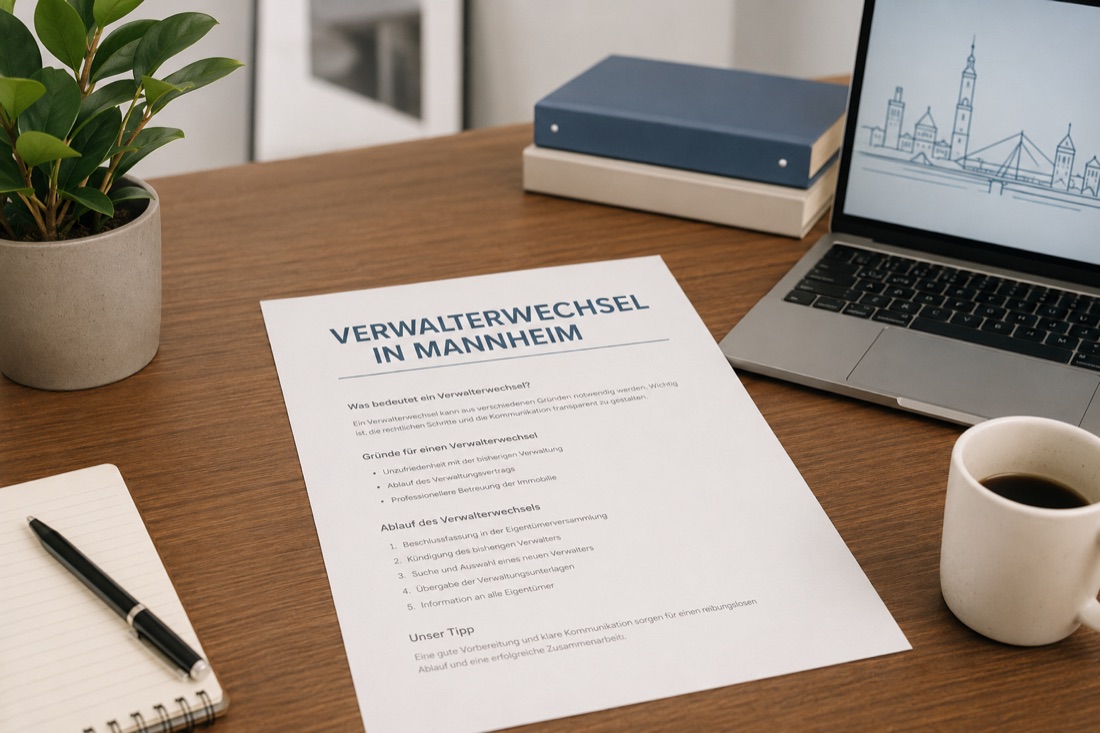 Hausverwaltung in Mannheim wechseln – Verwalterwechsel in der WEG